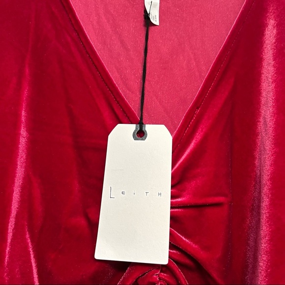Leith Fuscia Velvet Dress 1X NWT - Picture 3 of 7